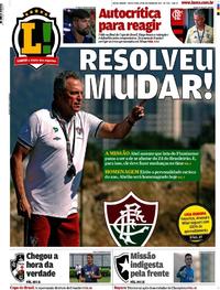 Capa do jornal Lance - Rio de Janeiro 29/09/2017