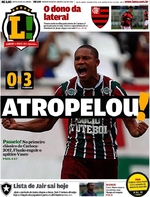 Capa do jornal Lance - Rio de Janeiro 30/01/2017