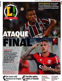 Capa do jornal Lance - Rio de Janeiro 30/04/2017