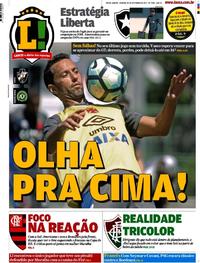 Capa do jornal Lance - Rio de Janeiro 30/09/2017