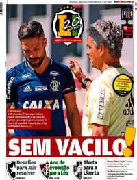 Capa do jornal Lance - Rio de Janeiro 30/11/2017