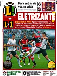 Capa do jornal Lance - Rio de Janeiro 31/07/2017