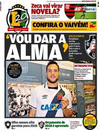 Capa do jornal Lance - Rio de Janeiro 31/12/2017