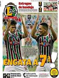 Capa do jornal Lance - Rio de Janeiro 01/03/2018