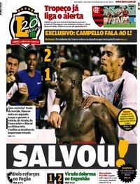 Capa do jornal Lance - Rio de Janeiro 02/03/2018