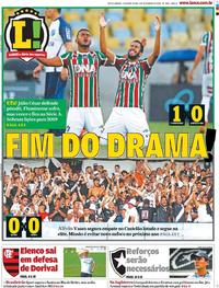 Capa do jornal Lance - Rio de Janeiro 03/12/2018