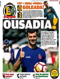 Capa do jornal Lance - Rio de Janeiro 04/04/2018