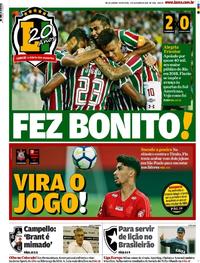 Capa do jornal Lance - Rio de Janeiro 05/10/2018