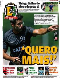 Capa do jornal Lance - Rio de Janeiro 06/03/2018
