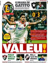 Capa do jornal Lance - Rio de Janeiro 06/10/2018