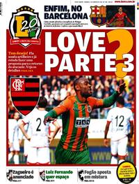 Capa do jornal Lance - Rio de Janeiro 07/01/2018