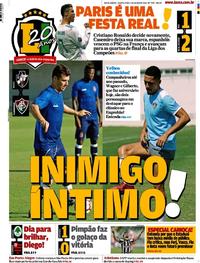 Capa do jornal Lance - Rio de Janeiro 07/03/2018