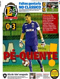 Capa do jornal Lance - Rio de Janeiro 08/03/2018