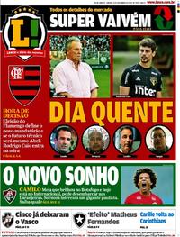 Capa do jornal Lance - Rio de Janeiro 08/12/2018