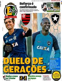 Capa do jornal Lance - Rio de Janeiro 09/02/2018