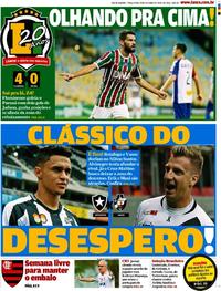 Capa do jornal Lance - Rio de Janeiro 09/10/2018