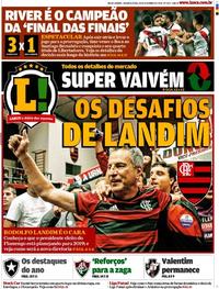 Capa do jornal Lance - Rio de Janeiro 10/12/2018