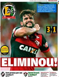 Capa do jornal Lance - Rio de Janeiro 11/02/2018