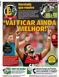Capa do jornal Lance - Rio de Janeiro 12/02/2018