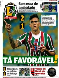 Capa do jornal Lance - Rio de Janeiro 12/03/2018