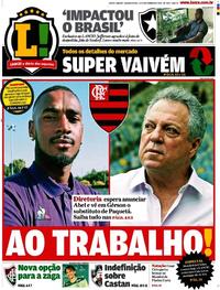 Capa do jornal Lance - Rio de Janeiro 12/12/2018