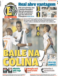 Capa do jornal Lance - Rio de Janeiro 15/02/2018