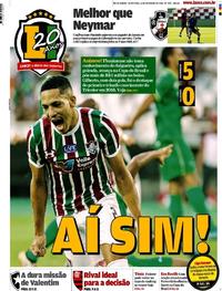 Capa do jornal Lance - Rio de Janeiro 16/02/2018