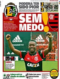 Capa do jornal Lance - Rio de Janeiro 17/01/2018
