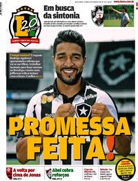 Capa do jornal Lance - Rio de Janeiro 17/03/2018