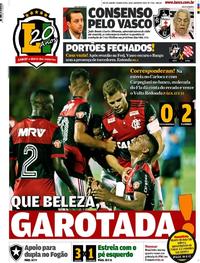 Capa do jornal Lance - Rio de Janeiro 18/01/2018