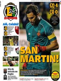 Capa do jornal Lance - Rio de Janeiro 22/02/2018