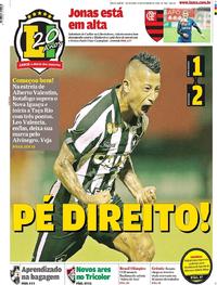 Capa do jornal Lance - Rio de Janeiro 23/02/2018