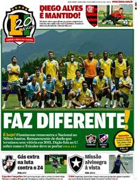 Capa do jornal Lance - Rio de Janeiro 24/10/2018