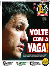 Capa do jornal Lance - Rio de Janeiro 26/09/2018