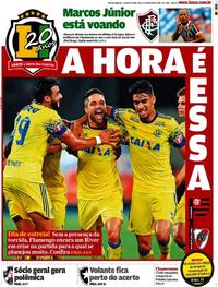 Capa do jornal Lance - Rio de Janeiro 28/02/2018