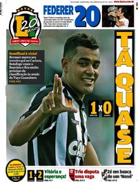 Capa do jornal Lance - Rio de Janeiro 29/01/2018
