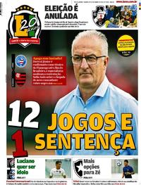 Capa do jornal Lance - Rio de Janeiro 29/09/2018