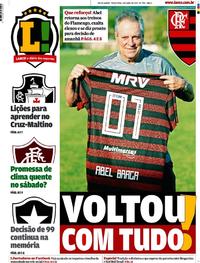 Capa do jornal Lance - Rio de Janeiro 02/04/2019