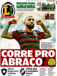 Capa do jornal Lance - Rio de Janeiro 03/04/2019