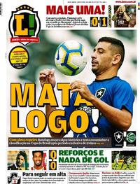 Capa do jornal Lance - Rio de Janeiro 04/04/2019