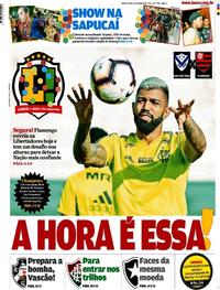 Capa do jornal Lance - Rio de Janeiro 05/03/2019