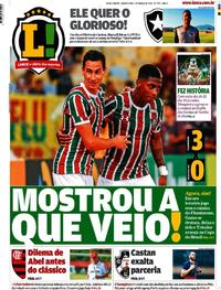 Capa do jornal Lance - Rio de Janeiro 07/03/2019