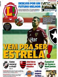 Capa do jornal Lance - Rio de Janeiro 08/03/2019