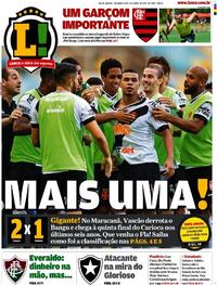 Capa do jornal Lance - Rio de Janeiro 08/04/2019