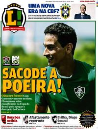 Capa do jornal Lance - Rio de Janeiro 09/04/2019