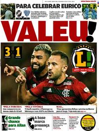 Capa do jornal Lance - Rio de Janeiro 14/03/2019