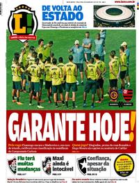 Capa do jornal Lance - Rio de Janeiro 19/03/2019