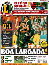 Capa do jornal Lance - Rio de Janeiro 20/01/2019