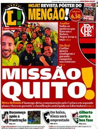 Capa do jornal Lance - Rio de Janeiro 23/04/2019