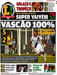 Capa do jornal Lance - Rio de Janeiro 24/01/2019